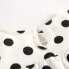 Rompers Sanlutez katoen zomer baby strakke passende korte mouwen babykleding zoete polka dots model2405