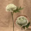 Dekorativa blommor 2st. En enda konstgjord falska silkepion 17 lager Färgglad hemdekoration Pografi Rekvisioner Display Gift Fall