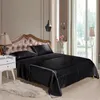 Ensembles de literie 2 / 3pcs Claroom Silk Sheets Cover Litspread Duvet King Set Luxury