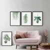 Green Plant Digital Painting Modern Decorated Canvas Leaves Art for Hotel Sofa Wall Decor ZZ