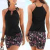 Abiti casual di base femminile abiti da donna sexy camisole club senza maniche estate da donna retrò stampa floreale patch work beach mini abito calda vendita calda in 2024l2405