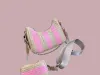Crossbody väskor för kvinnor totes väska för kvinnor lyxiga rosa väska handväskor högkvalitativa damer läder axel väska på väska