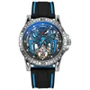Zegarek mechaniczny męski zegarek na rękę z dwustronnym wydrążonym osobowością Pająk Luminous Fashion Trend GIF