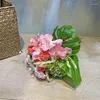 Dekorative Blumen Karnationssimulation Bouquet Blumen Vase Dekoration Wohnzimmer Tisch Muttertag Hochzeit gefälscht
