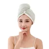 Serviette des serviettes de plage serviettes rapidement sèches pour les femmes avec de longs boucles réversibles en microfibre enveloppe humide séchage double