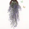 Dekorativa blommor Simulerade Golden Bell Willow Branch Plastic Artificial Flower Wall Decoration Vine Bar Restaurant