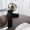 Relógios de mesa Bedroom Bedido Estudo Decoração Ornamentos Práticos elegantes modernos modernos Relógio transparente Crystal Relógio Luxo Sala