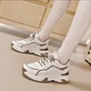 Chaussures décontractées Fomes Fashion Breaste Walking Mesh Flat Sneakers 2024 Gym Vulcanisé Femelle blanche Femme