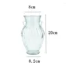 Vases Nordic Large Necked Vase Fresh Flowers Hydroponic Tabletop Glass Living Room Decoration Retro Double Ear