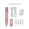 Rose Gold Professional Wireless Permanent Makeup Machine Pen schoonheid Wenkbrauw Tattoo 240510