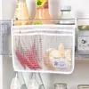 Сумки для хранения холодильника боковой дверной пакет с двойным слоем сетчатым холодильником разделенные карманы синие/белые кухонные организаторы