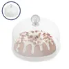 Ensembles de vaisselle gâteau en plastique dôme table cupcakes rond cupcakes de dessert affichage cloche