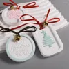 Decorative Figurines Christmas Tree Snowflake Silicone Mold Wall-mounted Snowman Flower DIY Keychain Pendant Epoxy Resin Crafting Drop Ship