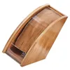 Kitchen Storage Coffee Paper Box Filter Stand Holder Tabletop Strainer Household Filtering Wood Office