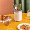 Porta di asciugatura da scarico da tavolo da cucina 3-GRID con bombole di coperchio Accessori per contenitori in plastica in piedi.