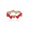 Designer Westwoods Saturns Classic Love Ring Versatile Two Tone Sweet Style pour les femmes Nail