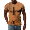 Magliette da uomo Summer Testo cinese T-shirt Trend Street Trend Personalizzato Mlassa corta Top Casual Round Neck Large Large
