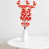 Flores decorativas 10pcs 65 cm de pêssego artificial Filial Cherry Spring Plum Silk Flor Tree Deco Diy Decoração de Casamento decoração