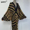Robes décontractées Winyi Robe d'été Femmes Crumple Design en vrac Robe Maxi