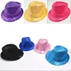 Bérets Sequin Fedora Hat pour hommes femmes enfants