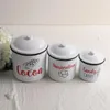 Mugs Metal EmAllware Cocoa Canisters Set of 3 (Cocoa Marshmallows Candy Canes)