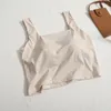 Kobiety damskie kobiety Śliczne blaty upraw Slim Elastic Camisole Ice Silk Camis z stanikiem Casual Tank Top na 2024 lato