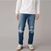 Jeans en détresse à la mode, nouvelle marque à la mode pour hommes pantalon à jambe droite lavée élastique lavée élastique lavée élastique lavée