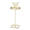 Bijoux Soches Metal Butterfly Afficher le support de support Rack Rack Rangement pour les boucles d'oreilles Collier Dropship