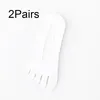 Women Socks 2 par Summer Invisible Toe For Girls Cotton Thin Ultra-Thin Boat No Show Five Finger Ankle