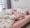 Set di biancheria da letto set di cotone Clatton set rosa Copertina aderente Foglio piumini da letto DS52# Quilt Linens Cute