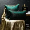 Poduszka Wysokiej jakości okładka Jacquard Green 48x48 30x50 Dekorowa sofa