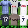 23 24 25 Maglie da calcio Spurs Maddison Son Romero Kulusevski Richarlison Kulusevski 2023 2024 2024 Van de Ven Bissouma Johnson Kit Football Kit Shirt Shirt Kids Set Kids Set
