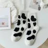 Women Socks Thicken Plush Autumn Winter Cute Mink Stockings Thickened Girl Floor Postpartum Home Underwear