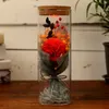 Fiori decorativi fiore artificiale in vetro cupola eterna con luce a led simulato regalo fresco romantico per lei