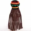 COS WIG BRAID Beret Jamamican Hat Yarn Halloween Hat Dirty Braid Reggae Kolorowy kapelusz Rasta