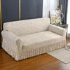 Stol täcker 1/2/3/4 SEAT Geometry Sofa Cover Stretch för vardagsrum L -formad Chaise Longue Couch Slipcovers Furniture Protector