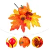 Kwiaty dekoracyjne 6 szt. Halloween symulacja ślubna rekwizyty dyni Dekoracja wtyka