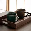 Mugs Vintage Stoare Mug Japanese Ceramic Coffee Cup Milk Handmade Kiln Transformation Beautiful Tea Porcelain
