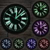 Horloges murales Design moderne Numéros romains Horloge murale vintage LED Détalonnage Lumineux Nombres romains éclairés Mur Horloge de la chambre