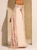 Runway jurken elegante champagne zeemeermin cape mouwen avondjurken Arabische kristal kristallen veer chiffon jurken voor vrouwen prom