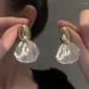 Boucles d'oreilles de goujon en coréen Big Shell Forme d'oreille pour femmes filles de mode de mariage bijoux de bijoux pendents eh266