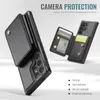 2in1 Étui portefeuille de porte-carte en cuir détachable pour Samsung Galaxy S24 Ultra S23 S22 S21, Magnétique Flip Kickstand RFID Blocking Téléphone Cover