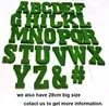 Dekorative Blumen Nuonuowell 26 Englische Buchstaben (A-Z) Weihnachtsfeier Dekoration DIY Logo Grün Moos Charakter Netter Rasen Alphabet Custom