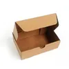 17*10*5cm Kraft Paper Korrugerad present Boxe Mailer Shipping Box Korrugerad kartongbröllop Presentpaket Julfestdekor