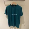 Camisetas para hombres Summer loro verde azulado azul martillo de cachemira camiseta de manga corta piana piana