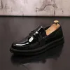 Casual Shoes Fashion Trend Black Leather Men's Oxfords Formal Dress Zapatillas Hombre