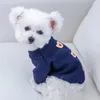 Hondenkleding herfst winterkleding puppy kitten trui gebreide hoodies jas voor kleine middelgrote honden pomeranische huisdieren haakjumpers bichon