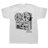 T-shirts pour hommes de la cassette de nouveauté Roubche au système de son analogique Streetwear Cadeaux d'anniversaire à manches courtes T-shirt Summer Style