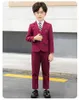 Anzüge Flower Boys Jacke Weste Hosen Bowtie Hochzeitsanzug Gentleman Kinder Geburtstagskleid Schulkinder Geigen Tanz Show Kostüm Kostüm