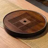 Tacki na herbatę Tabin serwujący Drewno Drewno luksusowy luksusowy okrągły mały vintage gongfu chiński płaskowyż akcesoria biurowe WSW20XP